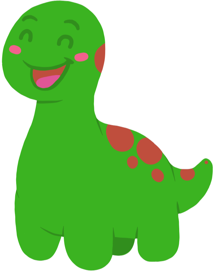 Very happy Kio, the brachiosaurus